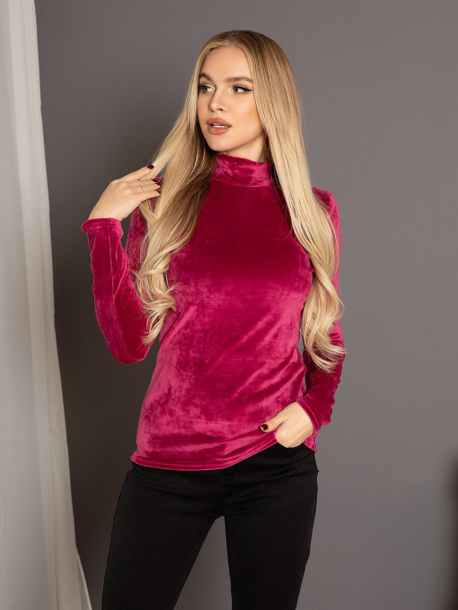 Свитры и кардиганы ISSA Plus модель 12258_raspberry Фото