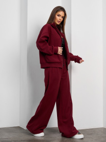 Костюми ISSA Plus модель 15375_бордовый Фото