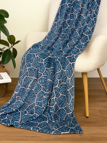 Покривало Well Soft камінці блакитного кольору Ecotton модель 23478 Фото
