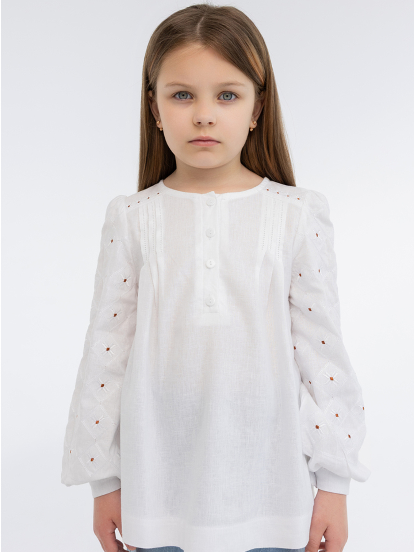 Вышиванки Folk Moda модель fm3033-blij Фото