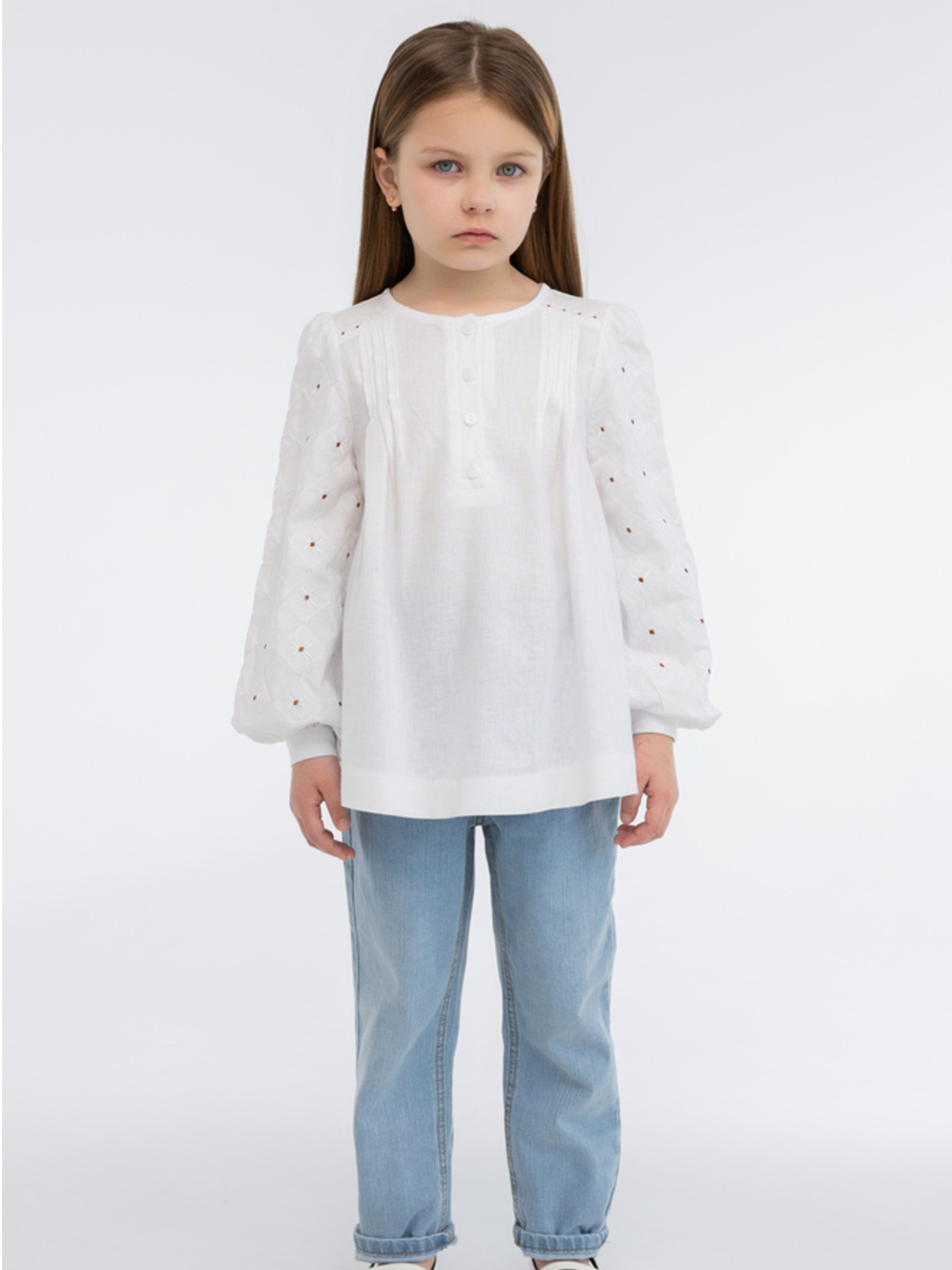 Вышиванки Folk Moda модель fm3033-blij Фото