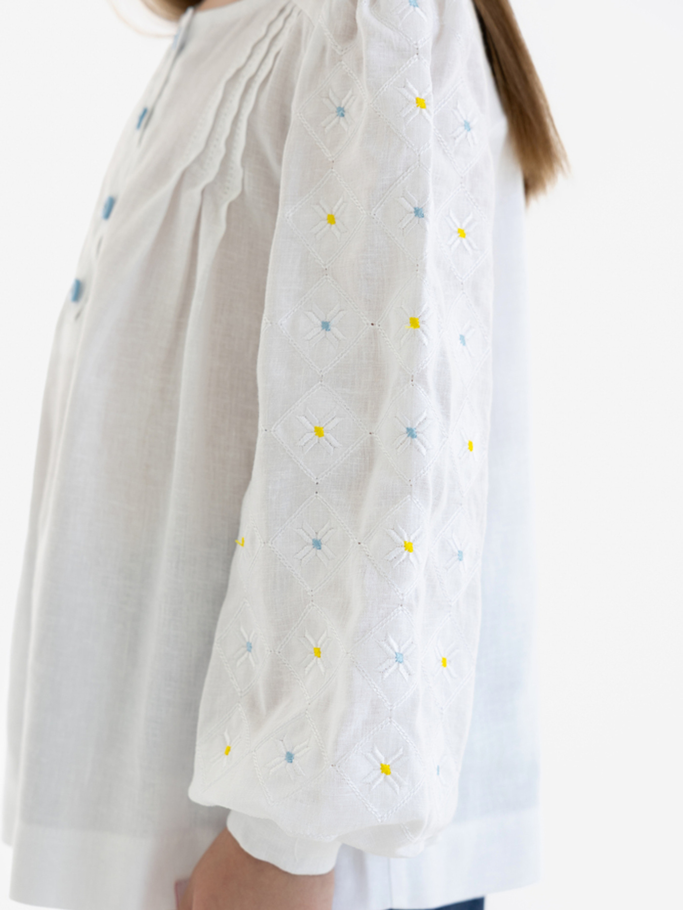 Вышиванки Folk Moda модель fm3034-blij Фото