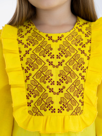 Вышиванки Folk Moda модель fm3027-zhovtij Фото
