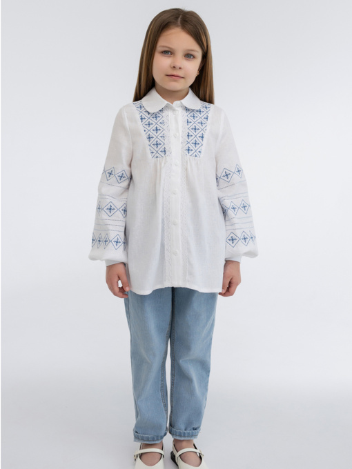 Вышиванки Folk Moda модель fm3029-blij Фото