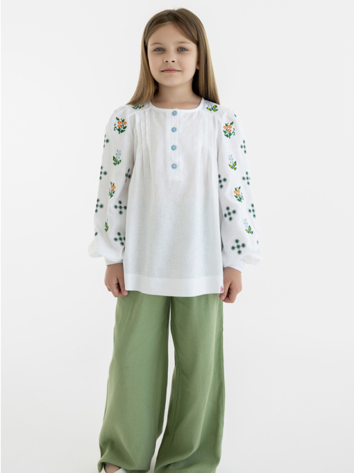 Вышиванки Folk Moda модель fm3030-blij Фото