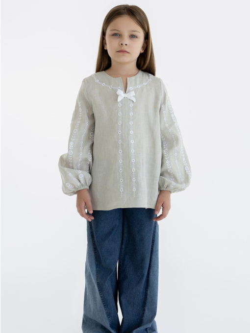 Вышиванки Folk Moda модель fm3032-bezheviij Фото