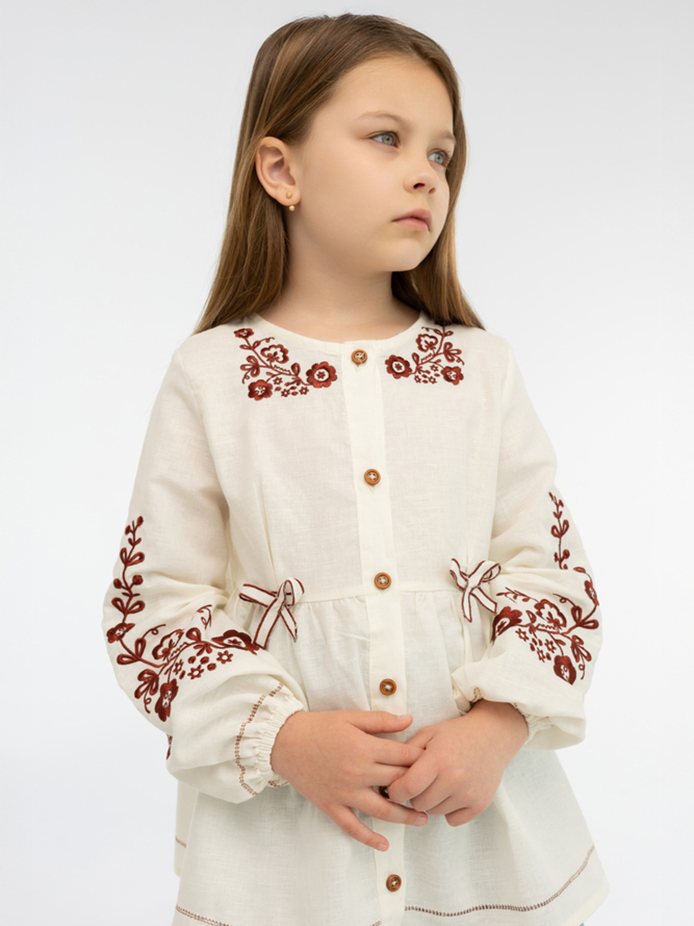 Вишиванки Folk Moda модель fm3023-vershkovij Фото