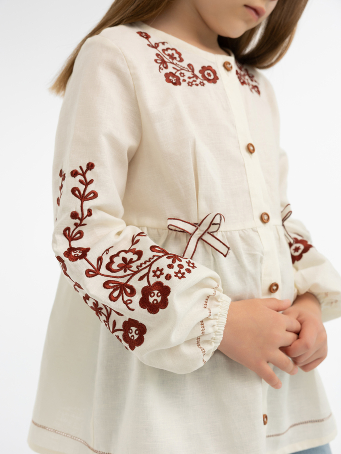 Вишиванки Folk Moda модель fm3023-vershkovij Фото