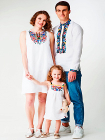Вишиванки Folk Moda модель fm3017-blij Фото