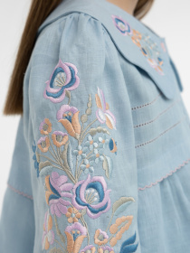 Вышиванки Folk Moda модель fm3020-nebesno-blakitnij Фото