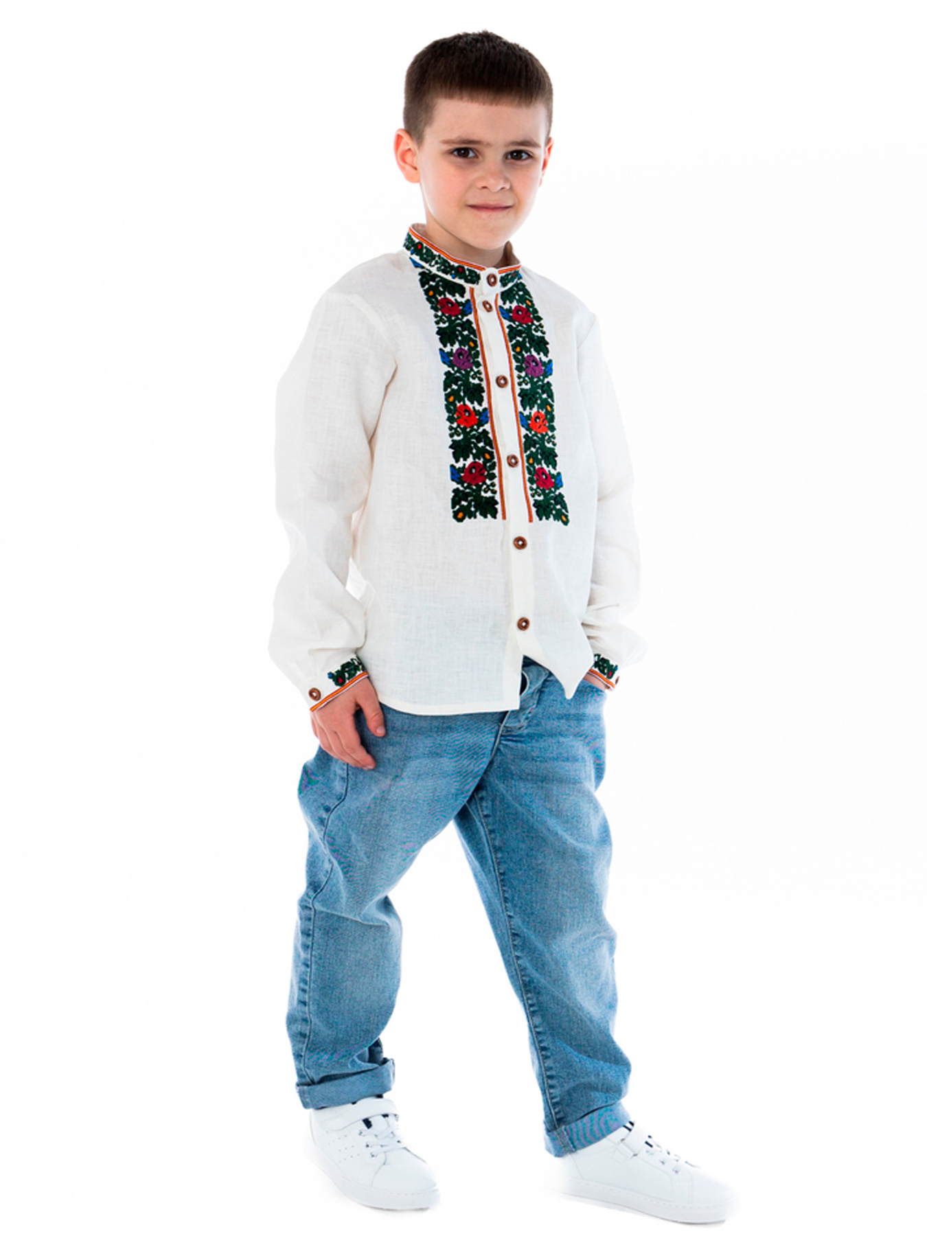 Вишиванки Folk Moda модель fm2884-vershkovij Фото