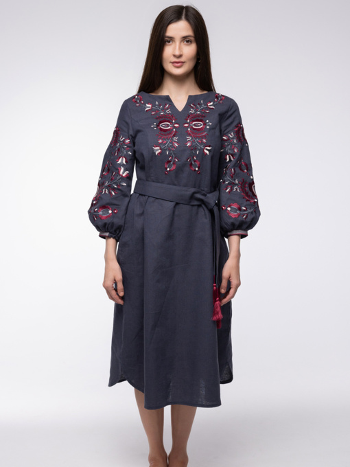 Вишиванки Folk Moda модель fm2865-antracit Фото