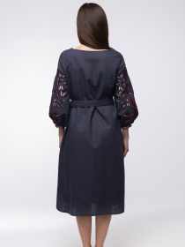 Вишиванки Folk Moda модель fm2865-antracit Фото