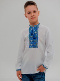 Вишиванки Folk Moda модель fm2873-blij Фото