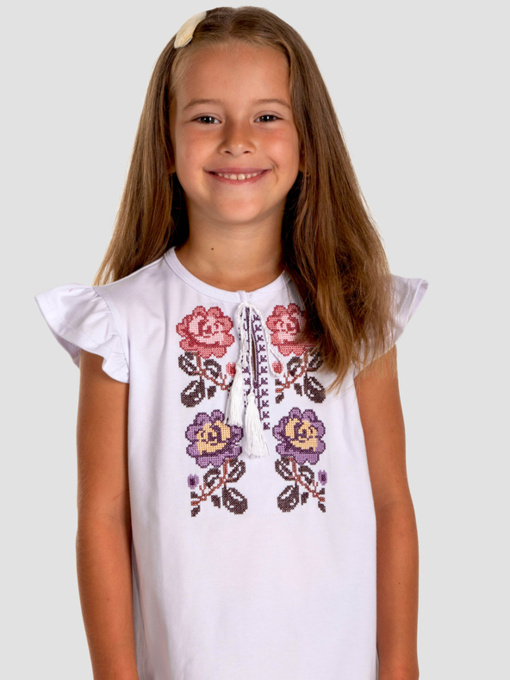 Вишиванки Folk Moda модель fm2860-blij Фото