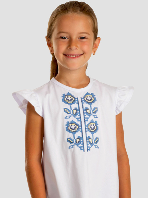 Вишиванки Folk Moda модель fm2861-blij Фото