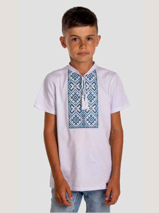 Вишиванки Folk Moda модель fm2852-blij Фото