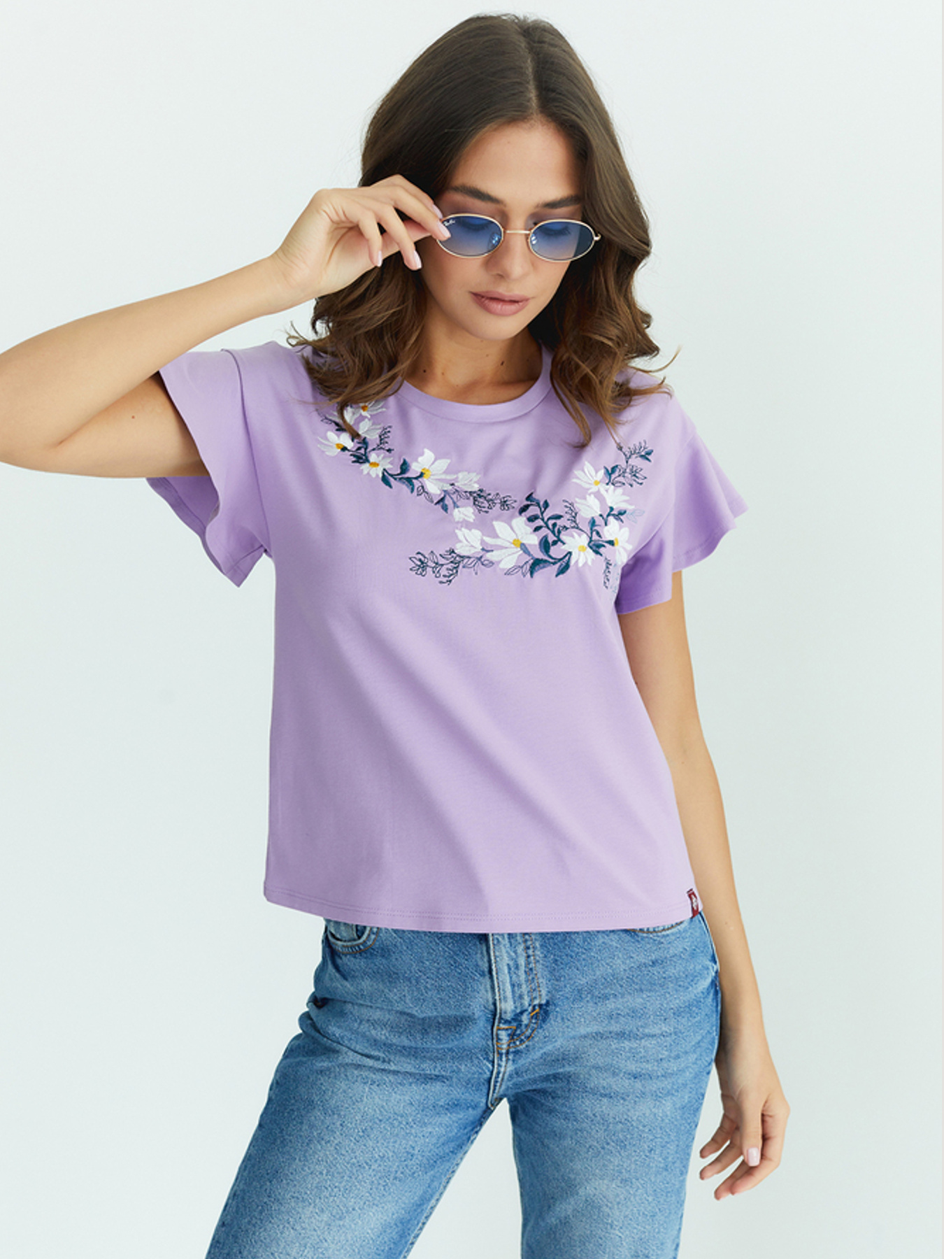 Вишиванки Folk Moda модель fm2853-lavanda Фото