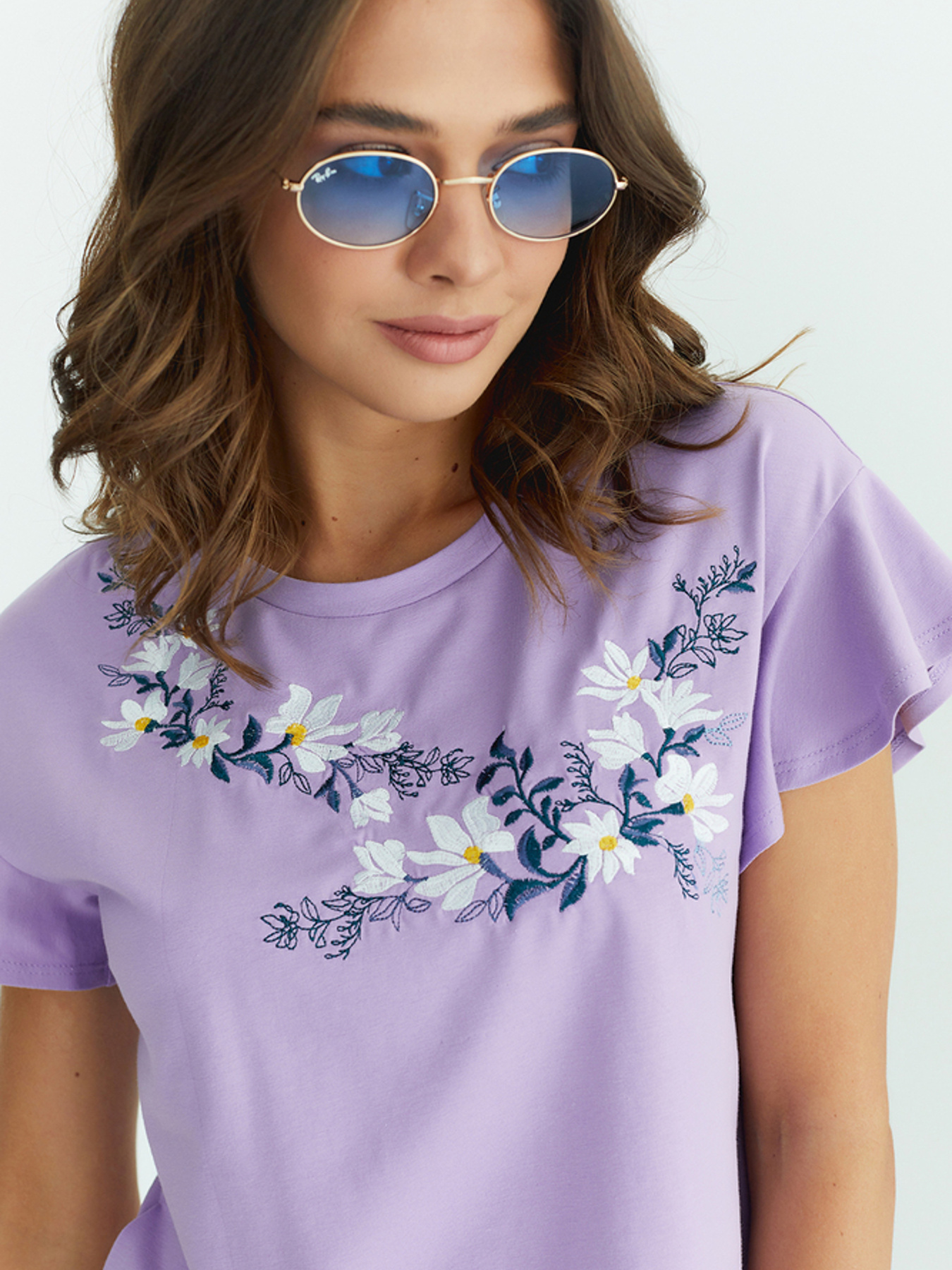 Вишиванки Folk Moda модель fm2853-lavanda Фото