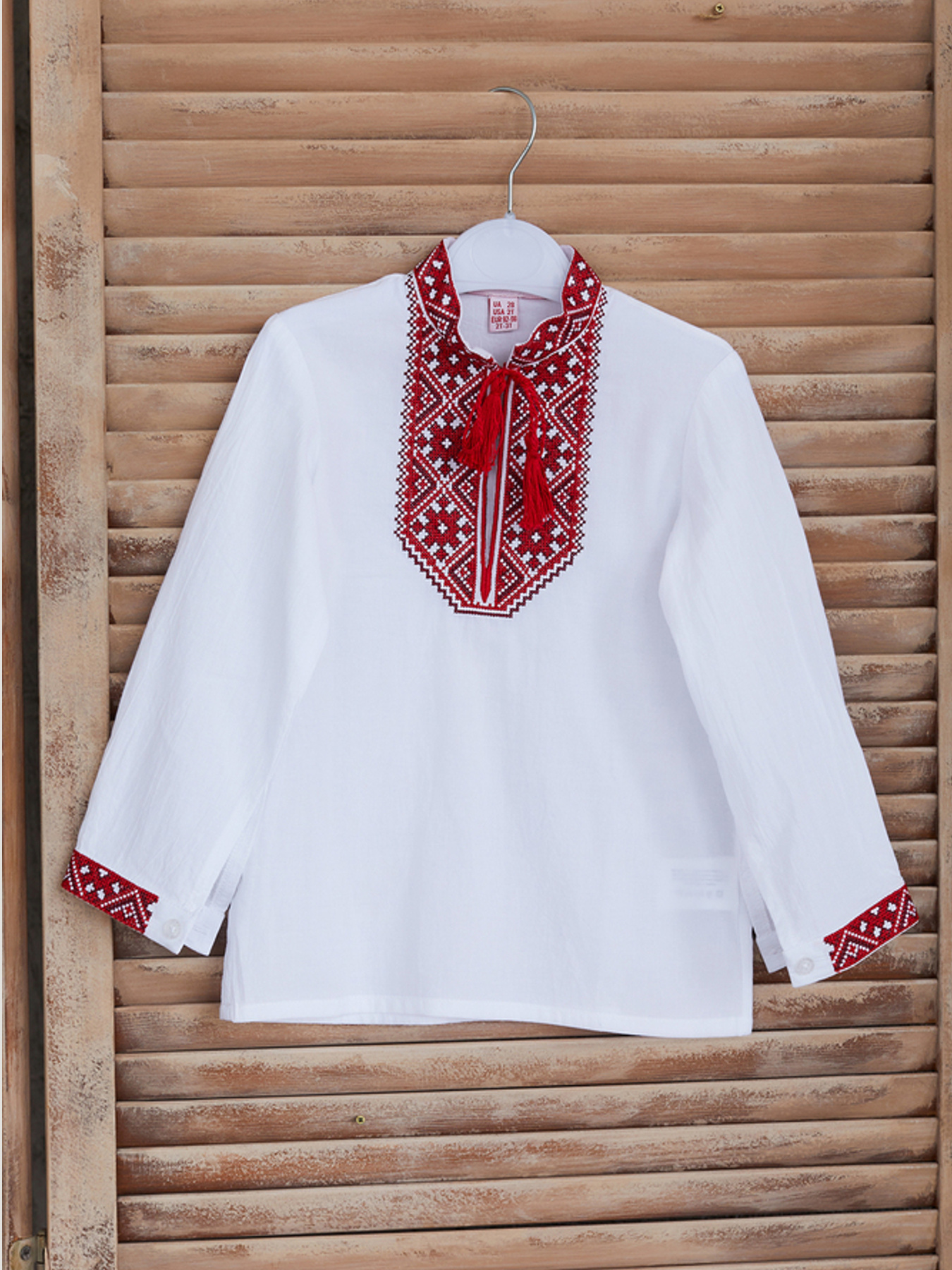 Вишиванки Folk Moda модель fm2854-blij Фото