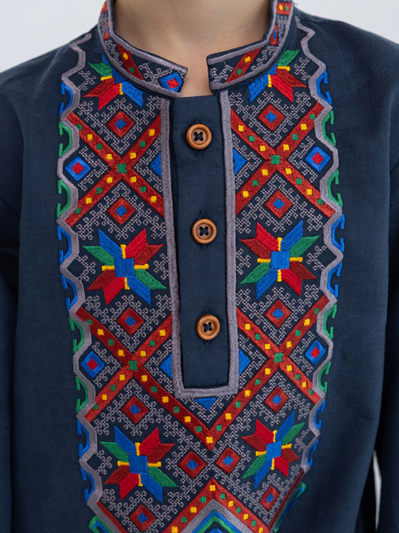 Вышиванки Folk Moda модель fm2819-temno-sinj Фото