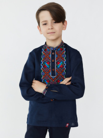 Вышиванки Folk Moda модель fm2819-temno-sinj Фото