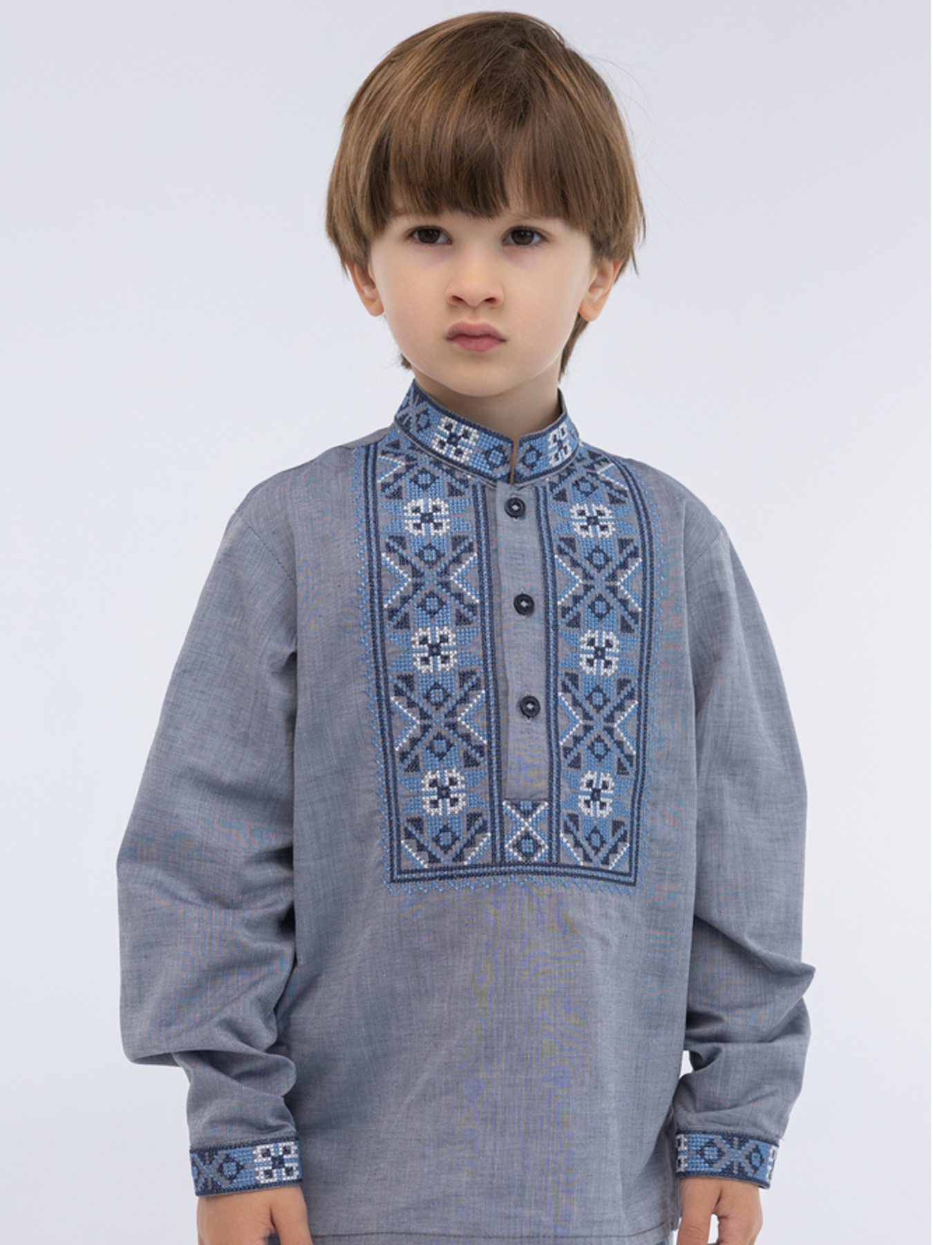 Вишиванки Folk Moda модель fm2800-sinj Фото