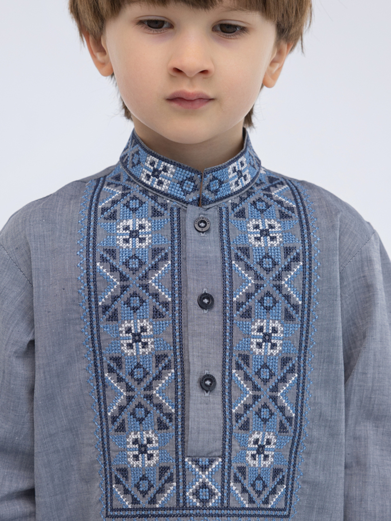 Вишиванки Folk Moda модель fm2800-sinj Фото