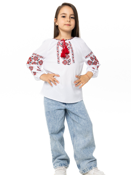 Вышиванки Folk Moda модель fm2802-blij Фото