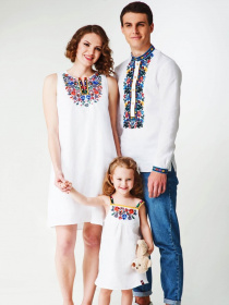 Вишиванки Folk Moda модель fm2552-blij Фото