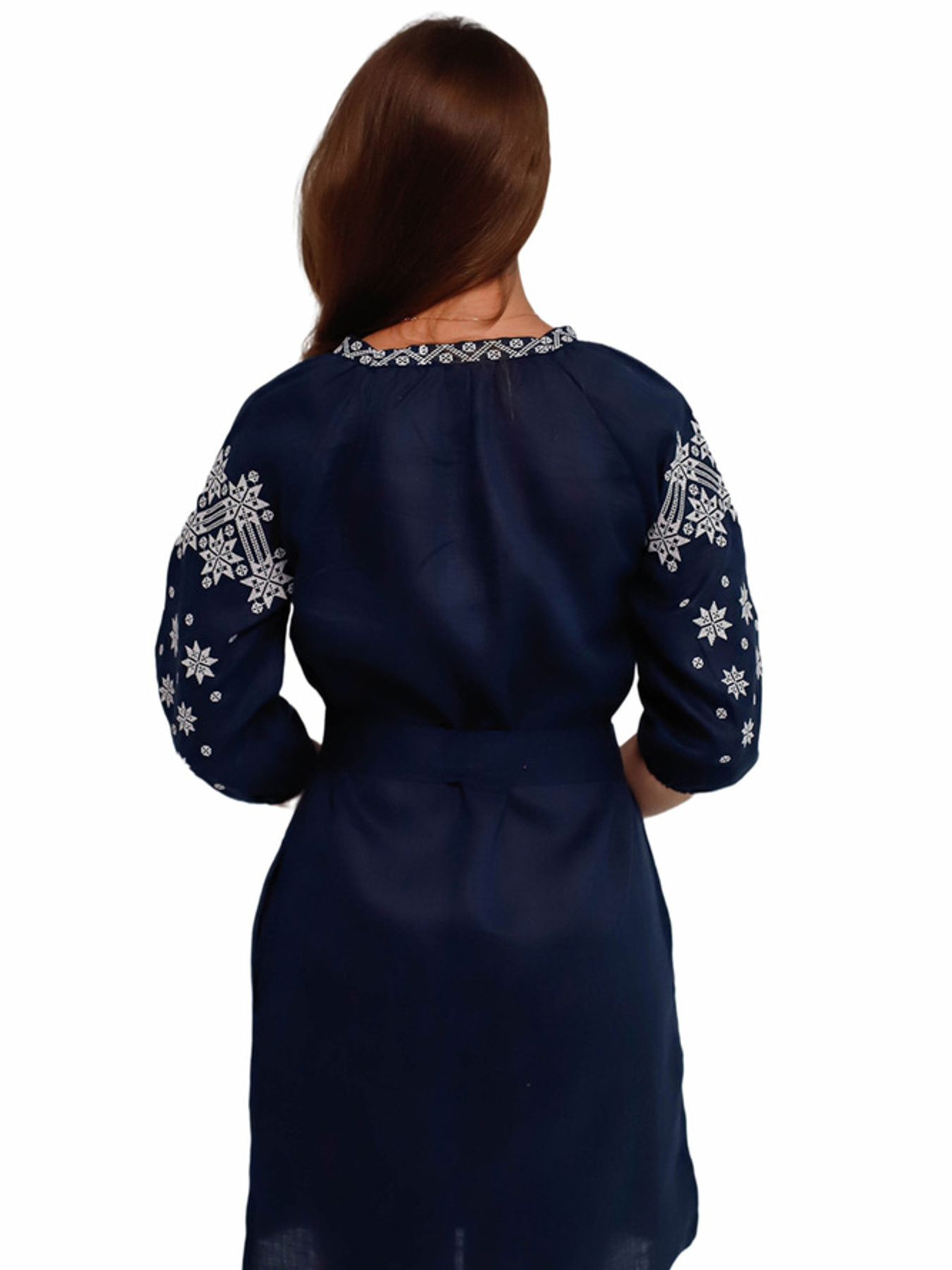 Вишиванки Folk Moda модель fm2586-temno-sinj Фото