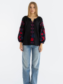 Вишиванки Folk Moda модель fm2703-chornij Фото