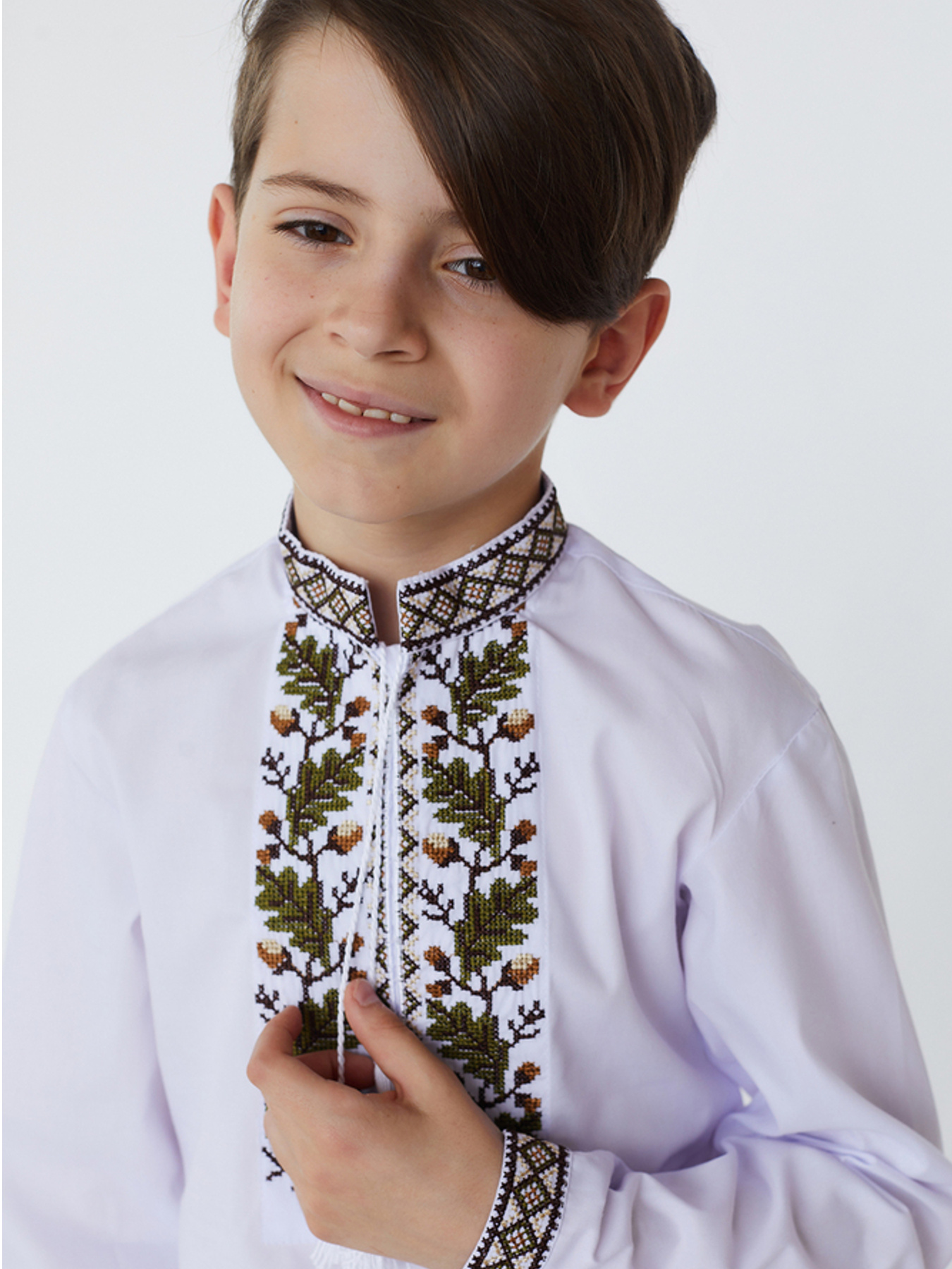 Вишиванки Folk Moda модель fm2508-blij Фото