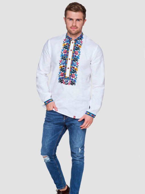Вышиванки Folk Moda модель fm2155-blij Фото
