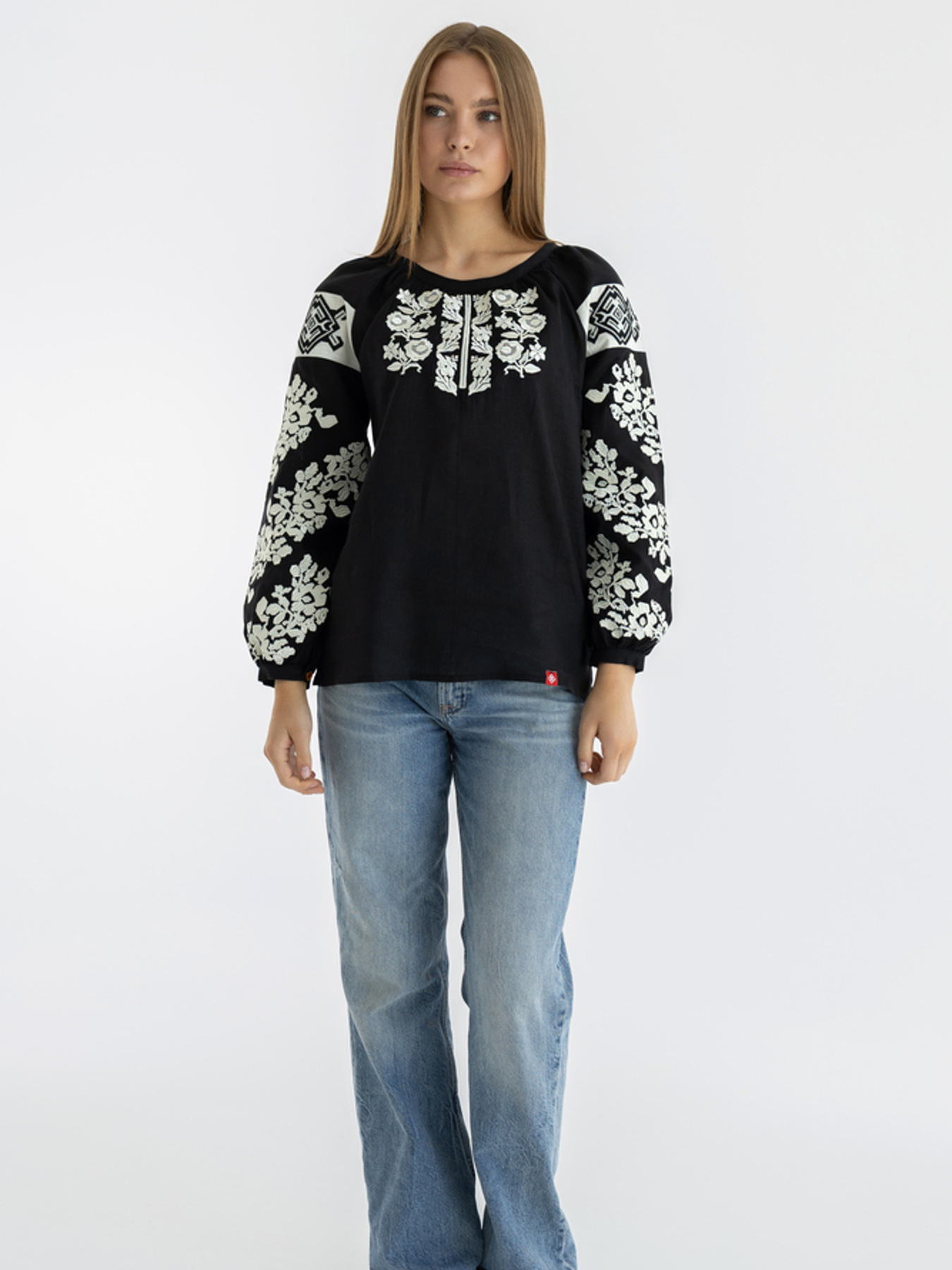 Вишиванки Folk Moda модель fm2140-chornij Фото