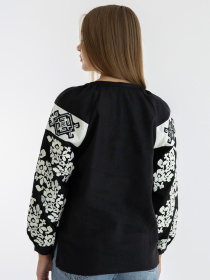 Вишиванки Folk Moda модель fm2140-chornij Фото