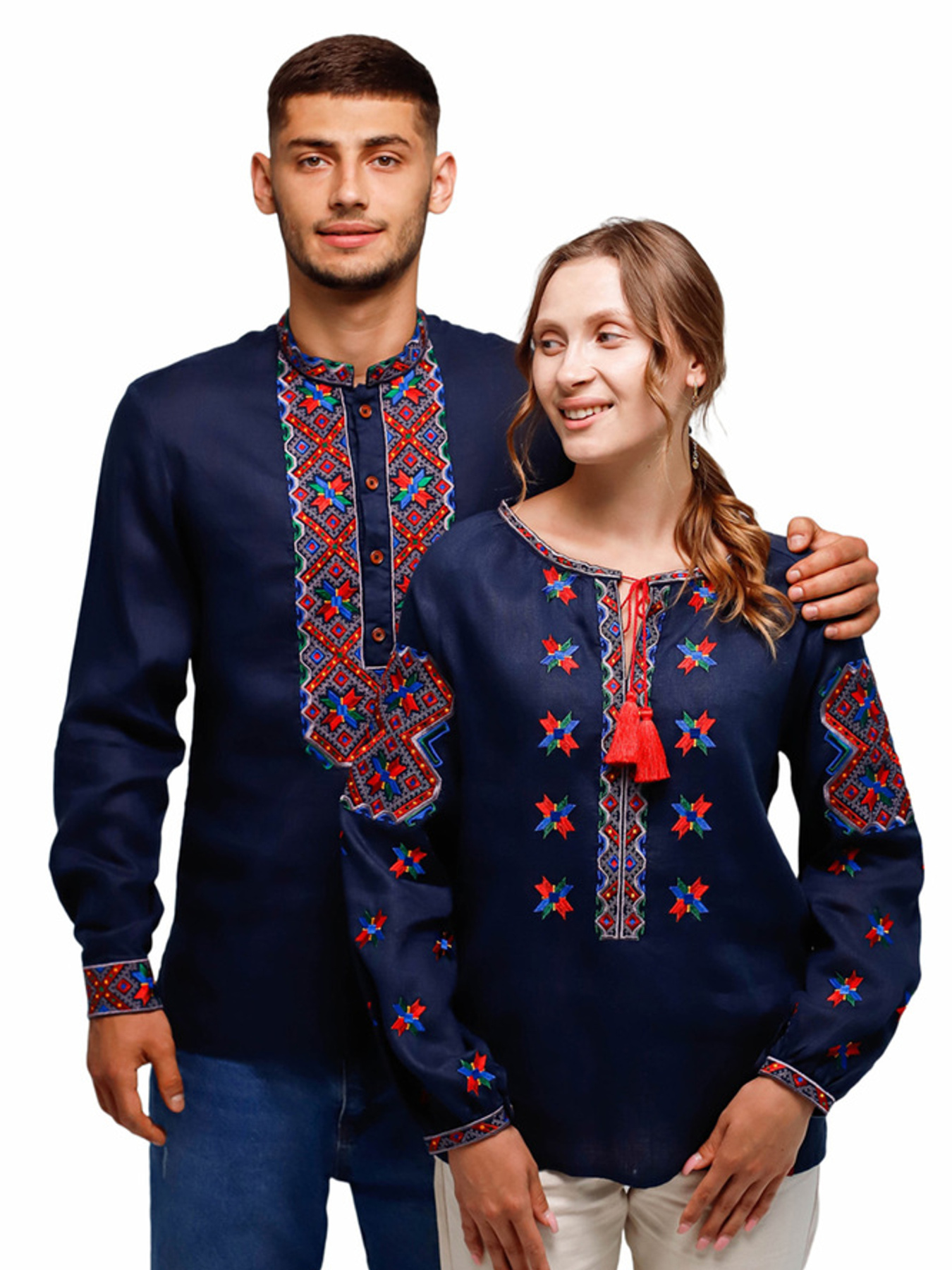 Вышиванки Folk Moda модель fm2146-temno-sinj Фото