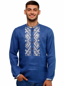 Вишиванки Folk Moda модель fm2149-sinj Фото