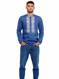 Вышиванки Folk Moda модель fm2149-sinj Фото