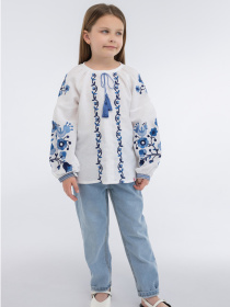 Вышиванки Folk Moda модель fm2134-blij Фото