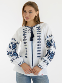 Вышиванки Folk Moda модель fm2137-blij Фото