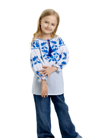 Вышиванки Folk Moda модель fm2087-blij Фото