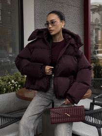 Куртки и дубленки Jadone Fashion модель Pufi_marsala Фото