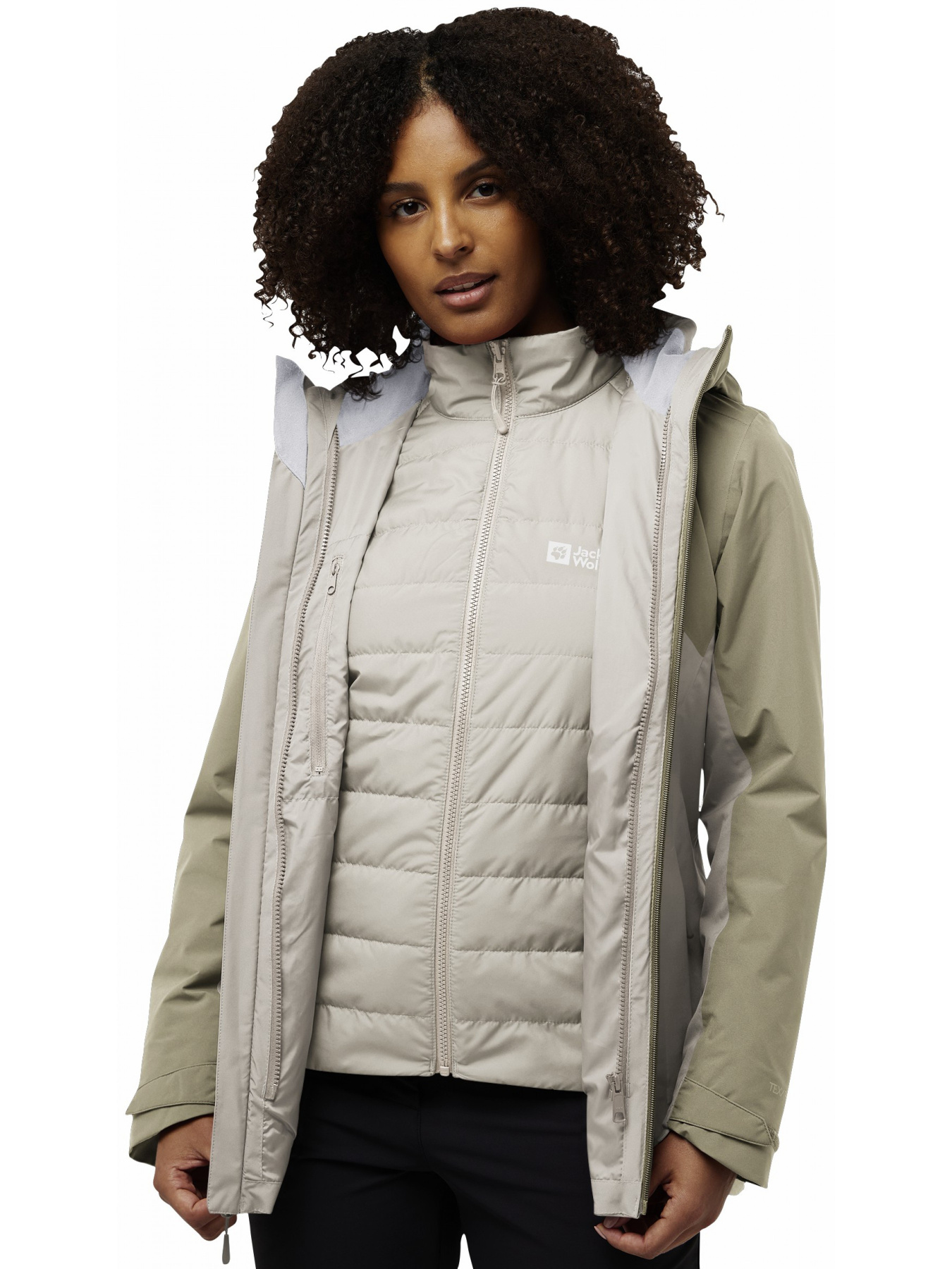 Куртки и дубленки Jack Wolfskin Hunberg 3in1 jkt w модель A62510_A0056 Фото