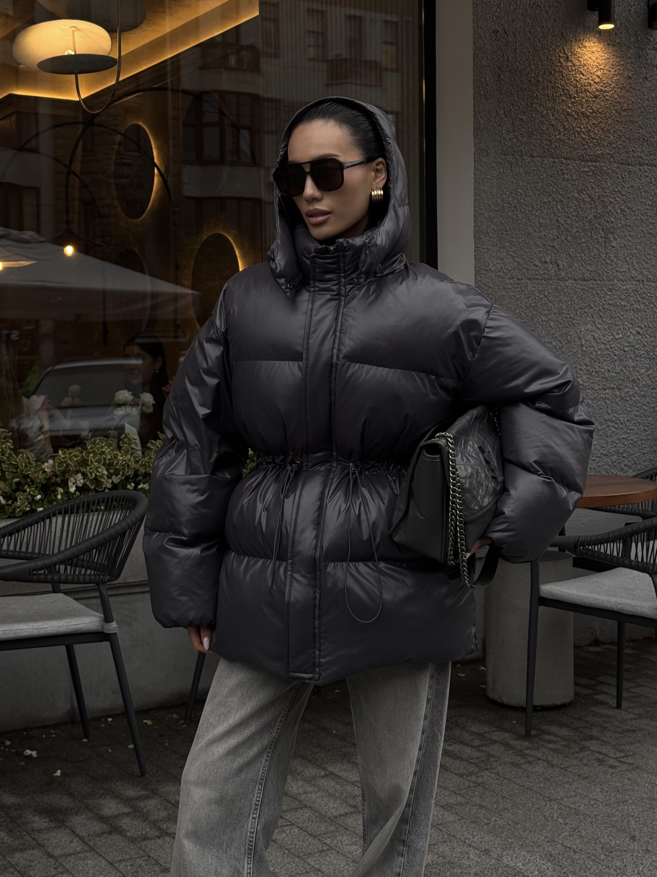 Куртки и дубленки Jadone Fashion модель Aic_grafit Фото