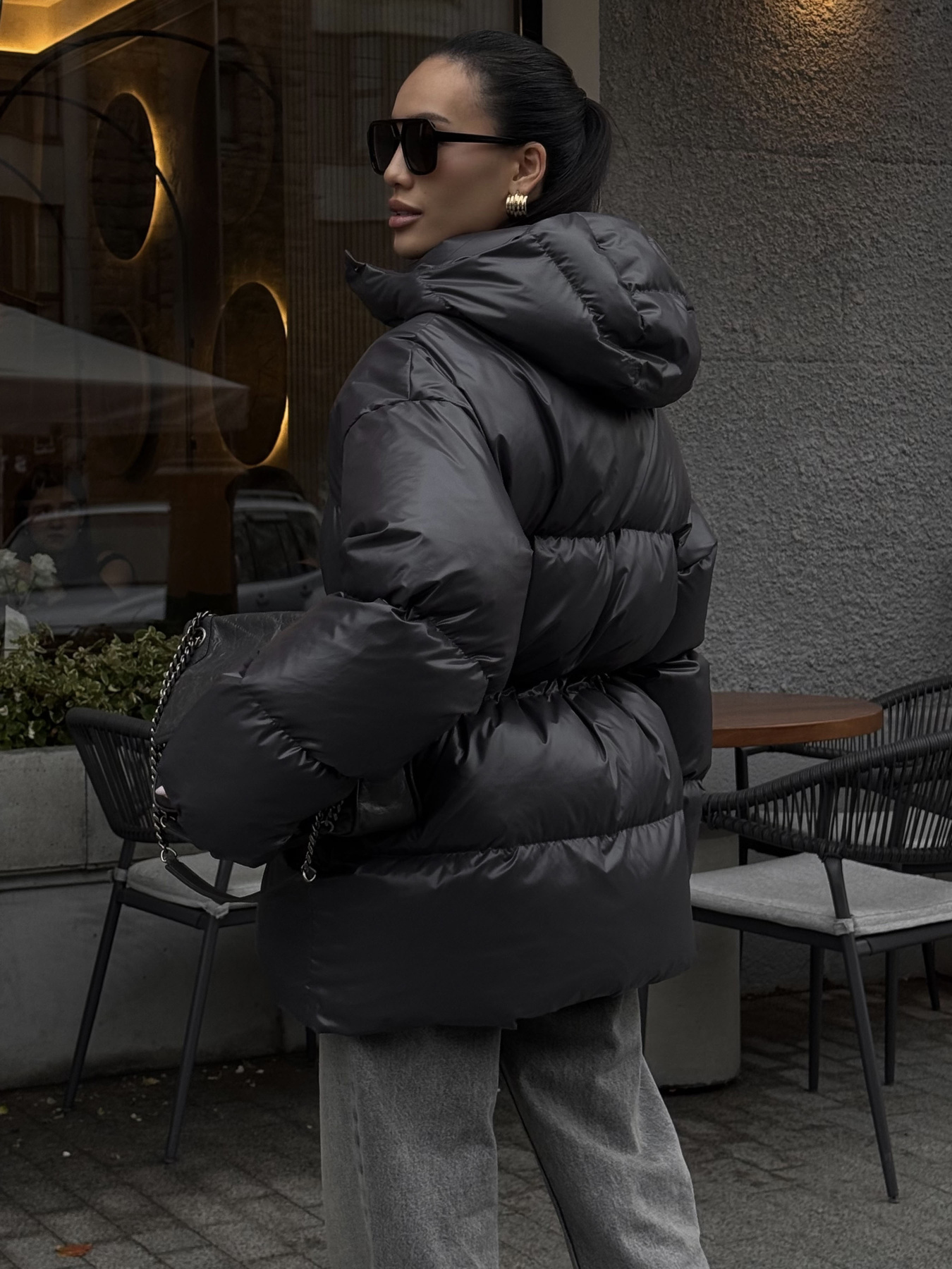 Куртки и дубленки Jadone Fashion модель Aic_grafit Фото