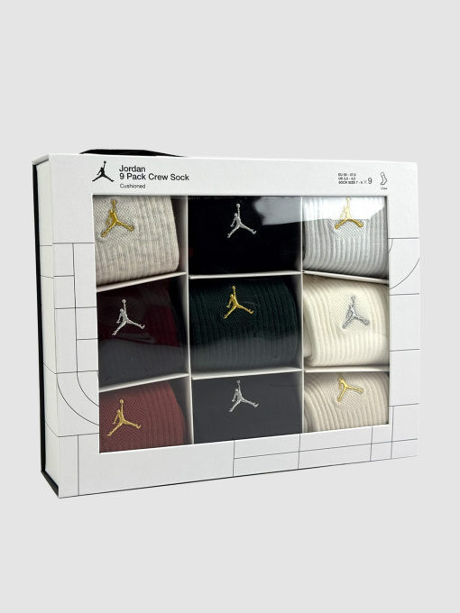 Шкарпетки та гольфи Jordan Holiday 9Pk Crew Gift Box модель BJ0810-X58 Фото