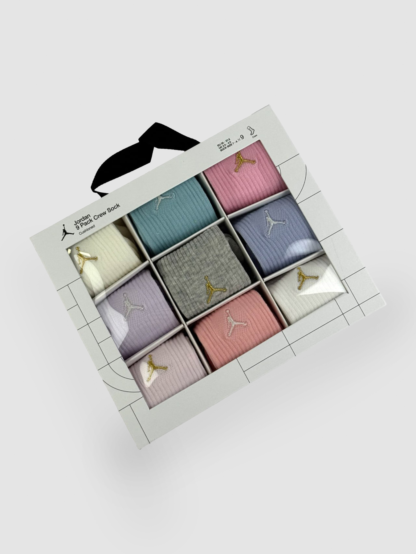 Шкарпетки та гольфи Jordan Jdn Holiday 9Pk Crew Gift Box модель BJ0810-782 Шкарпетки та гольфи Jordan Jdn Holiday 9Pk Crew Gift Box модель BJ0810-782 Фото
