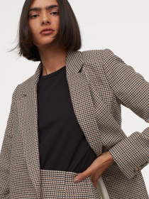 Пиджаки H&M модель 8987132wer_светло-бежевый с узором Фото