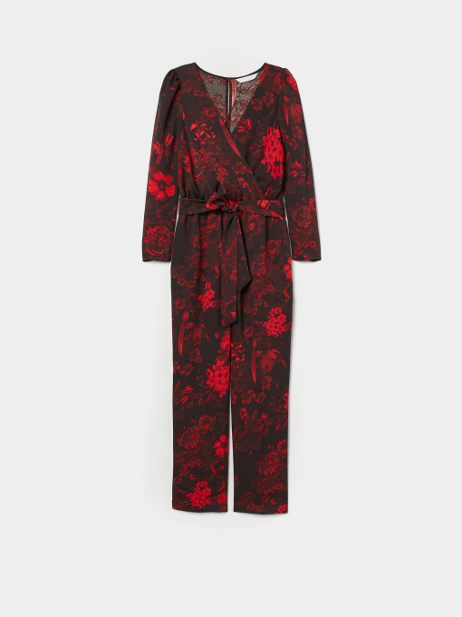 Комбінезони H&M модель 7960460sm_черный красные цветы Фото